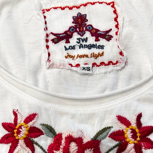 Johnny‎ Was Embroidered White Sleeveless Tunic Tank  XS - Picture 7 of 10